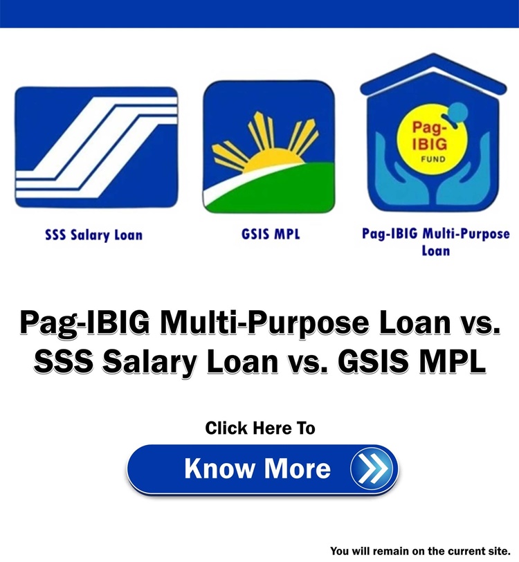 Pag-IBIG Multi-Purpose Loan vs. SSS Salary Loan vs. GSIS MPL