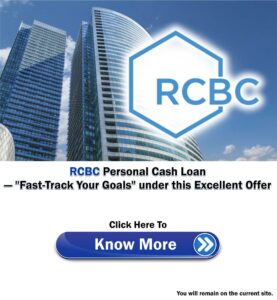 RCBC Personal Cash Loan