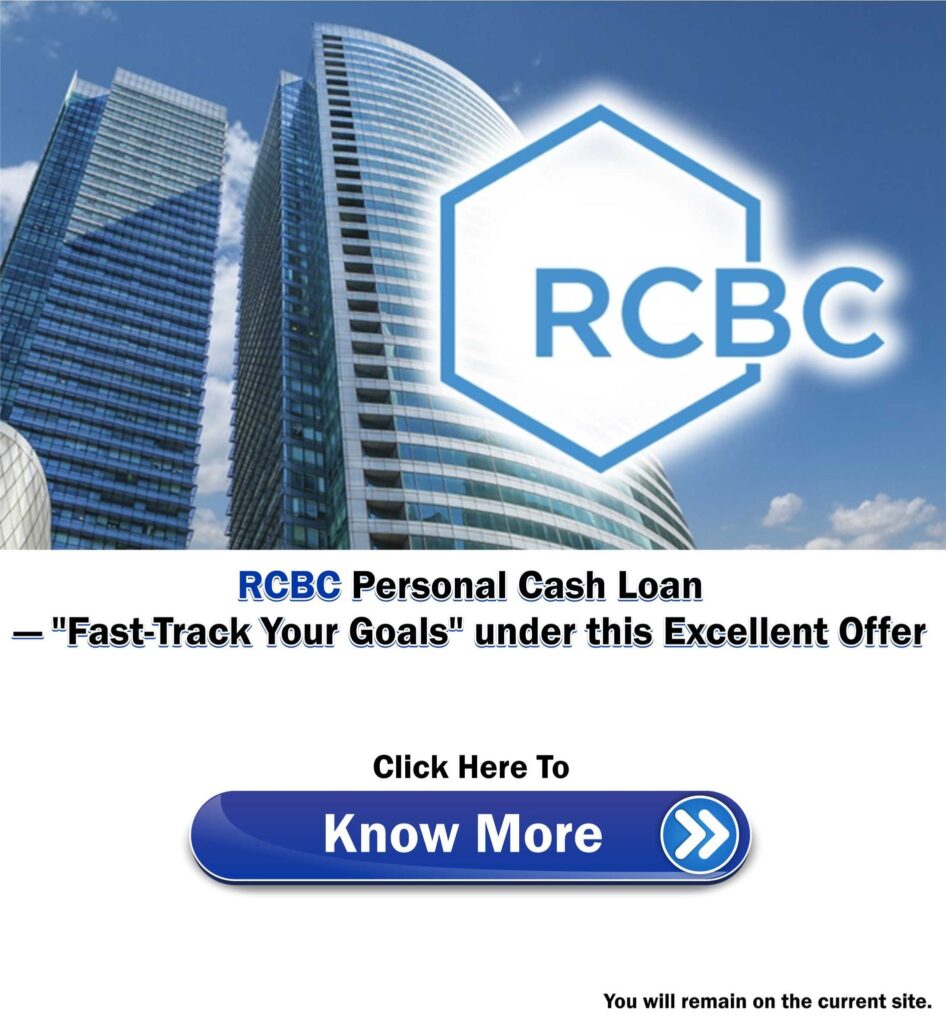 RCBC Personal Cash Loan